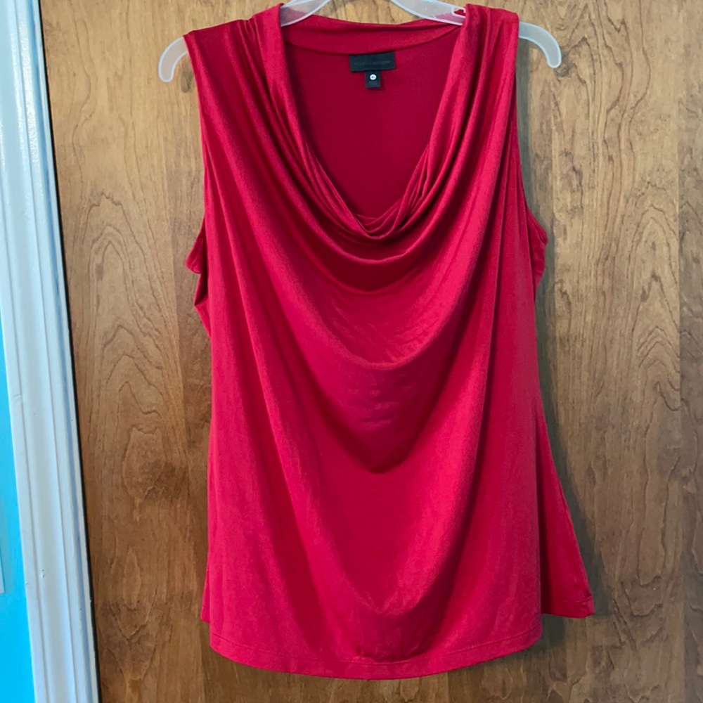 Light weight work blouse red